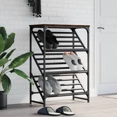 Oaks Shoe Racks vidaXL Brown Oak 60 x 30 x 85 cm Shoe Rack