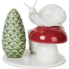 Multifargete Lyslykter Dottir Nordic Winter Stories Snail & Mushroom Lyslykt 8.8cm