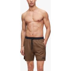 HUGO BOSS Green Swimwear HUGO BOSS Starfish Swim Shorts Brown