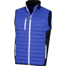 Sunderland Mens Zip Front Padded Stretch Panel Performance Golf Gilet Electric Blue/Black/White