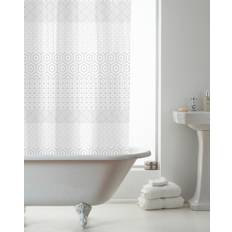 Grey Shower Curtains Country Club Geo Shower