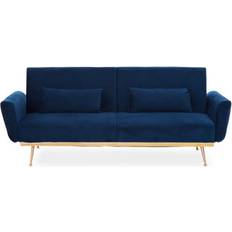 Blue - Sofa Bed Sofas Premier Housewares Interiors Hatton Dark Velvet Sofa