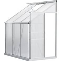 Invernaderos OutSunny Walk-In Greenhouse Lean to Garden Greenhouse