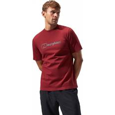 Rojo - Senderismo Tops Berghaus Mens Organic Big Colour Logo T-Shirt Syrah