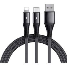 Usba to usbc SiGN 2-in-1 USB-A Cable to Lightning/USB-C