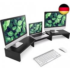 Supporti per Laptop Rfiver Supporto Doppio Monitor 3 Ripiani Laptop