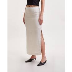 Gestuz Nederdel MalouGZ Linen MW Skirt Beige