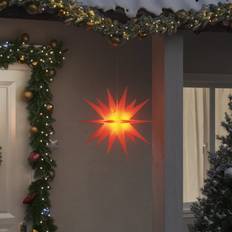 Rojo Estrellas de Adviento vidaXL Lámpara Navidad Con LED Plegable Roja 43 cm Estrella de Adviento