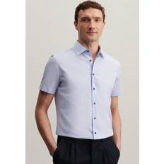 Bygel Överdelar Seidensticker Herren Business Hemd Slim blue