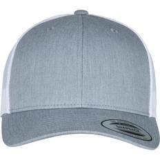 Flexfit 6-Panel Trucker Cap - Heather Grey/White