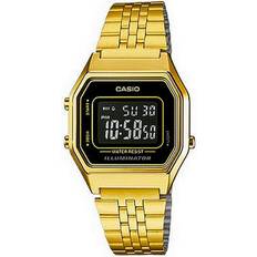 Casio la680wga-1b vintage series digital gold alarm ladies