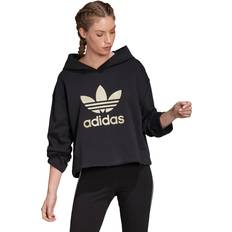 Dam - Guld - Hoodies Tröjor adidas dam huvtröja sweatshirt