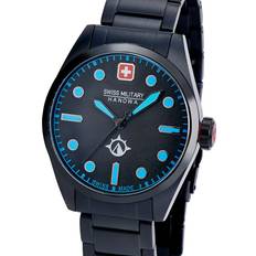 Swiss Military Hanowa Watches Swiss Military Hanowa Black Bracelet with Black Dial, Black, Men Black