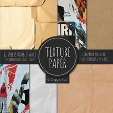 Texture Paper for Collage Scrapbooking (Heftet)