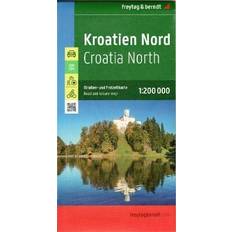 Spiraalgebonden Boeken Kroatien, Straßenkarten-Set 1:200.000, freytag & berndt (Spiralbindung, Gefaltet)