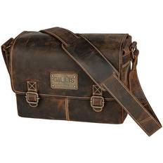 Gillis London Trafalgar Vintage Skuldertaske i Læder Brun