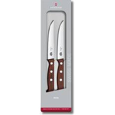 Victorinox Steakmesser Victorinox wood 5.1200.12g 2-teilig gerader schliff 12cm Messer-Set