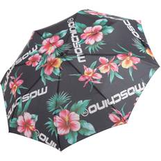 Regenschirme Moschino Openclose hibiscus regenschirm Black, Einheitsgröße