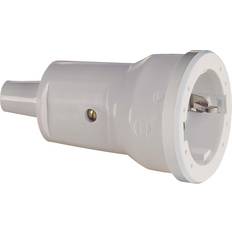 ABL Skarvuttag PVC Vitt 16A m brytskydd