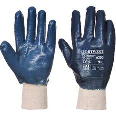 Portwest Gants Jetables Portwest Gant nitrile, poignet tricot couleur Marine taille