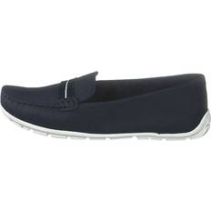 Clarks Mujer Zapatillas Clarks Dameo Vine Navy Leather Slip-On - Azul