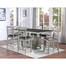 Silver Tables Steve Silver Hyland 6-Upholstered Dining Set