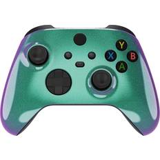 Game Controllers Wireless Controller for Microsoft Series X/S & One Custom Soft Touch Feel Custom Series X/S Controller X/S Green & Purple Chameleon