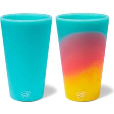 Silicone Beer Glasses Silipint Silicone 2 Pack Aurora Beer Glass