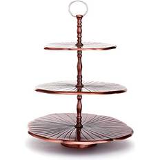 Aluminum Cake Stands Old Dutch 3 Tier Antique Lily Pad Cake Stand