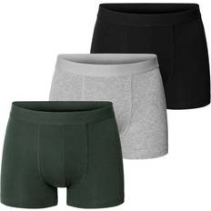 Boxer - Green Men's Underwear Bread & Boxers Boxer Brief 3-Pack Mixed Color/Forest Gre