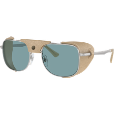 Persol Polariserande Solglasögon Persol Herren PO1013SZ Sonnenbrillen Metall - Silber/Blau