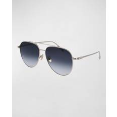 Solbriller Ferragamo SF308S 715 Metal Solbriller Pilot - Light Gold