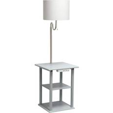 Lighting Simple Designs Standard 2-Tier Combination Floor Lamp