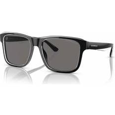 Armani Solglasögon Armani Emporio EA4208 Polarized Sonnenbrillen Acetat - Schwarz/Grau