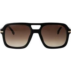 Carrera Square Aviator Sunglasses, 55mm Black/Brown