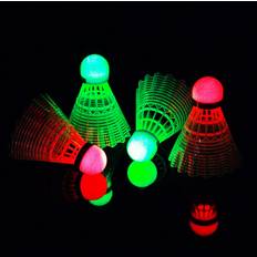 Shuttlecocks E-Jet Sport Led Badminton Shuttlecocks, Badminton Birdies 4pcs Glow In The Night