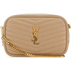 Bolsos Saint Laurent Beige Leather Mini Lou Crossbody Bag