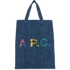 A.P.C. Totes & Shopping Bags A.P.C. Denim Mini Lou Shopping Bag