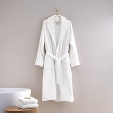 Blanco Batas Frette Shawl Collar Bathrobe