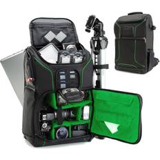 USA Gear USA Gear DSLR Camera Backpack Case 15.6 inch Laptop Compartment, Padded Custom Dividers, Tripod Holder, Rain Cover, Long-Lasting Durability and Storage Pockets Compatible with Many DSLRs Green