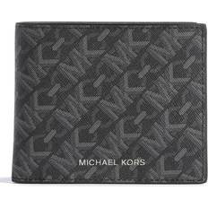 Ternede Tegnebøger Michael Kors Hudson Empire Signature Logo Billfold Wallet - Black