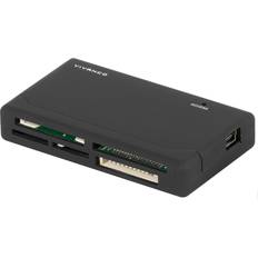 Vivanco 34296, CF, MMC, MS Duo, MS PRO, MicroSD TransFlash MiniSD, RS-MMC, SD, SDHC, SDXC, xD, Svart, 480 Mbit/s, USB 2.0, 5 V, Windows 10 Home,Windows 7,Windows 8.1