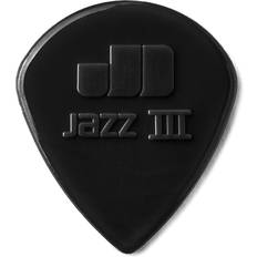 Rød Plekter Dunlop Nylon Jazz III Stiffo Sort