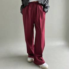 Shein Trousers Shein Solid Slant Pocket Sweatpants