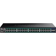 Trendnet TPE-3524SF 52-Port Gigabit Web Smart PoE+ Switch With 10G SFP+ Ports TPE-3524SF 48 x 10G SFP+ Ports 740W PoE Power Budget