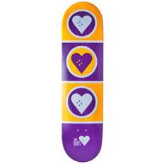 Decks Heart Supply Squad Skateboard Deck Purple/Yellow/White 8.25"