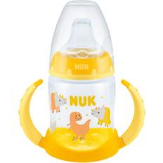 Nuk First Choice Tudekop 150ml med Temperaturkontrol og Silikone Sut, Dino/Gul