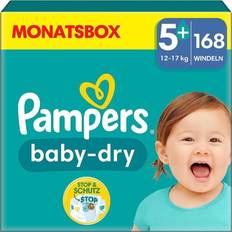 Pampers Toilettage et Bain Pampers Baby-Dry Diapers Size 5+ 12-17kg 168pcs