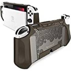 Mumba Mumba Fodral Kompatibel med Nintendo Switch OLED 2021 TPU Grip Skyddande Rugged Grip Cover