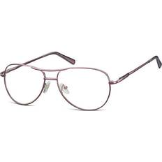 Briller & Læsebriller SmartBuy Kids Pilot Full Rim Metal Discount Purple Size 52, Free Lenses HSA/FSA Insurance Blue Light Block Available (52)